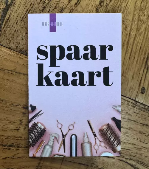 Spaarkaart van Ada's Haarmode